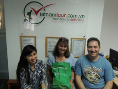 In Vietnam Tour's office - get gifts