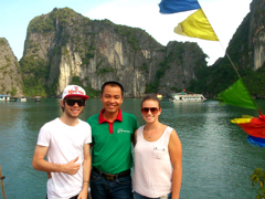 Halong bay with our friendly 