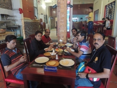 Mr Gururaja at lunch