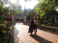 Mr Yogita and family in Hoa Lu ancient capital